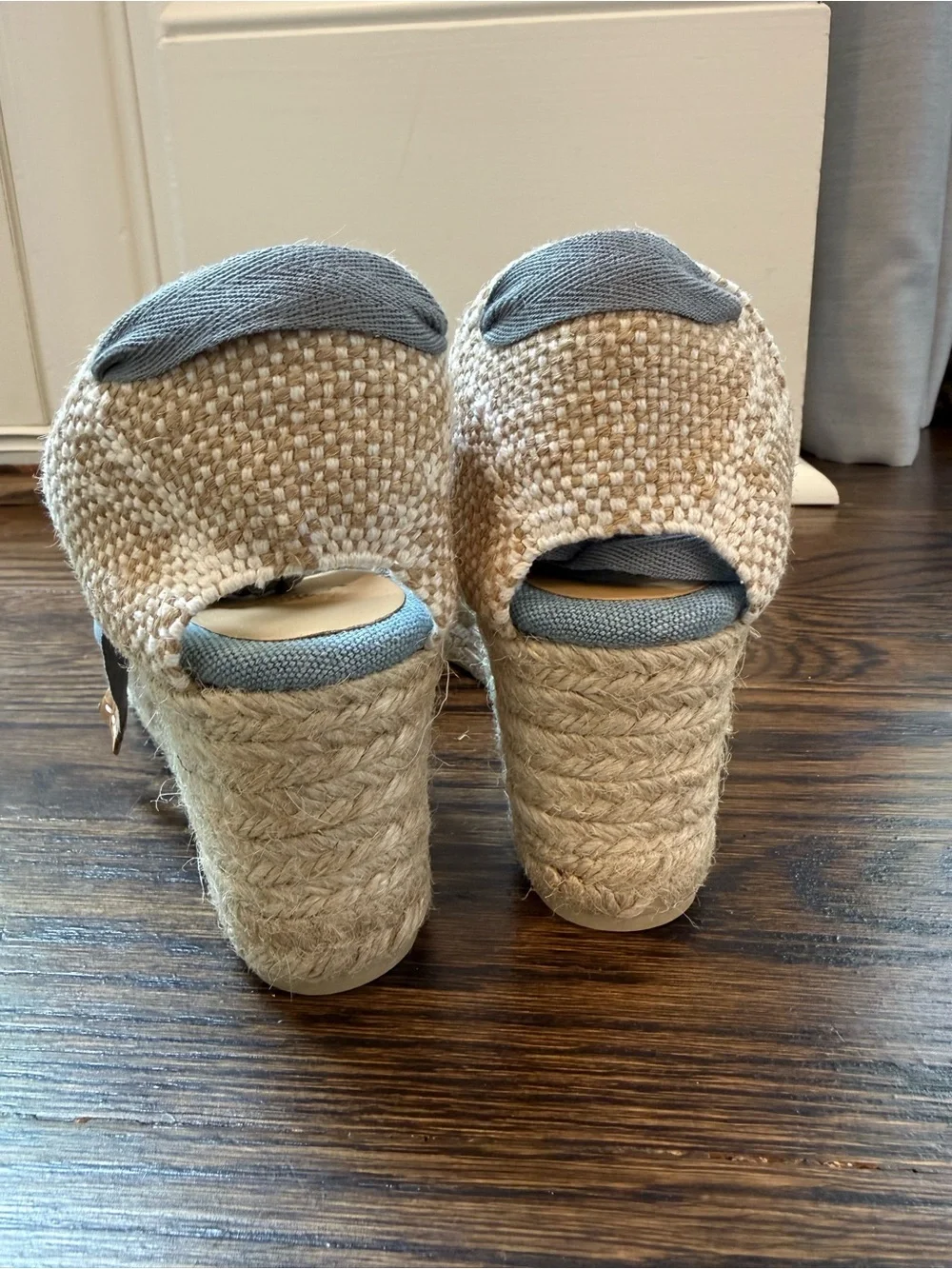 NWOT Castaner Espadrille Denim Wedge Sandal - size 8 - Picture 8 of 12